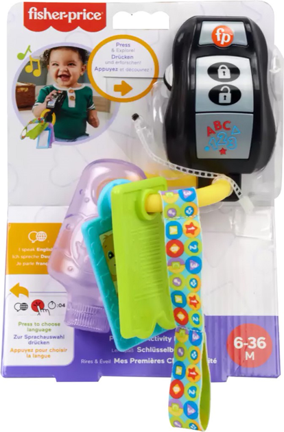 Zabawka dla niemowląt Fisher Price Laugh & Learn Play & Go Activity Keys (0194735228249) - obraz 1