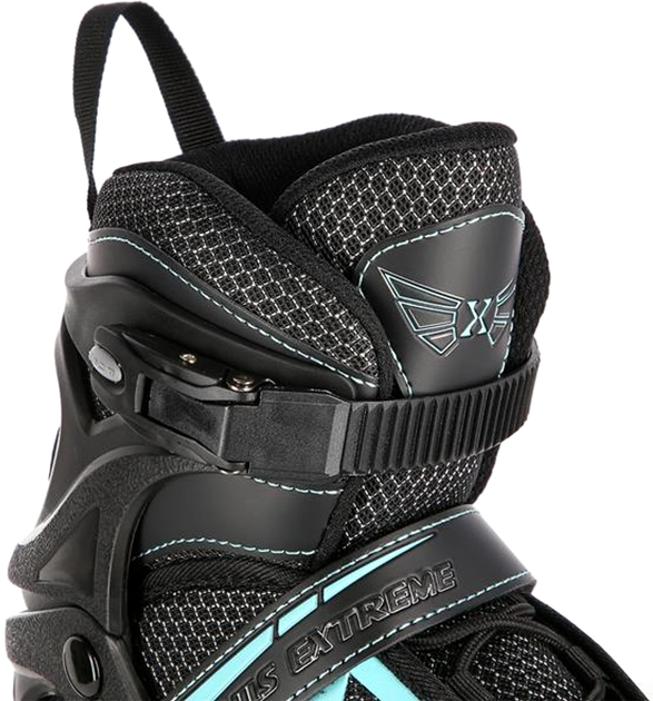 Ролики Nils Extreme Чорно-бірюзовий S 31-34 (5907695599220) - зображення 7