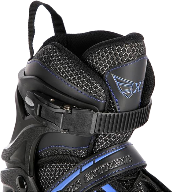 Rolki Nils Extreme Czarno-Niebieskie L 39-42 (5907695599305) - obraz 5