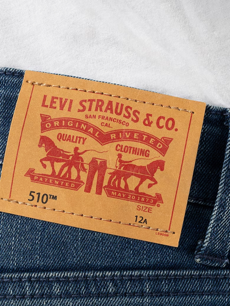 Підліткові джинси для хлопчика Levi's 9EA211-D4M 10A 134-140 см Сині (3665115039733) - зображення 4