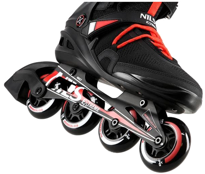 Rolki Nils Extreme Czarne 43 (5907695520026) - obraz 4