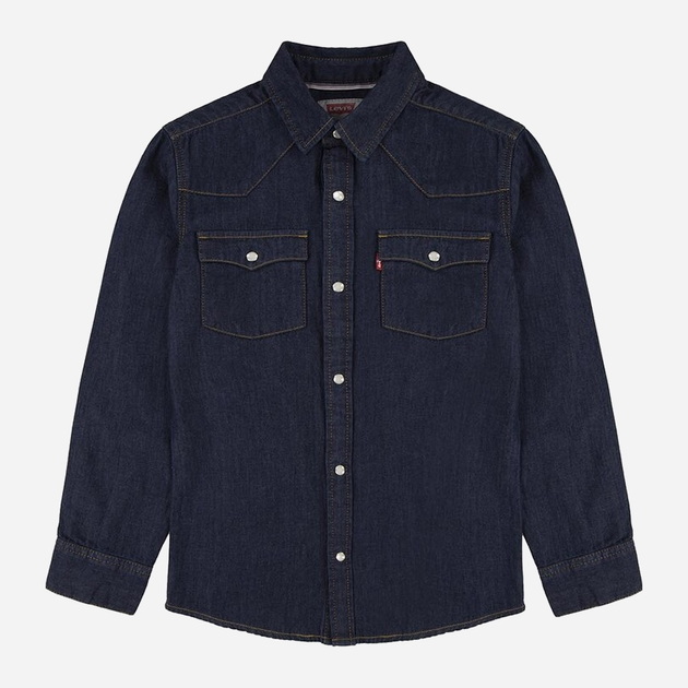 Koszula młodzieżowa chłopięca jeansowa Levi's 9E6866-D3C 16A 176 cm Granatowa (3666643024765) - obraz 1