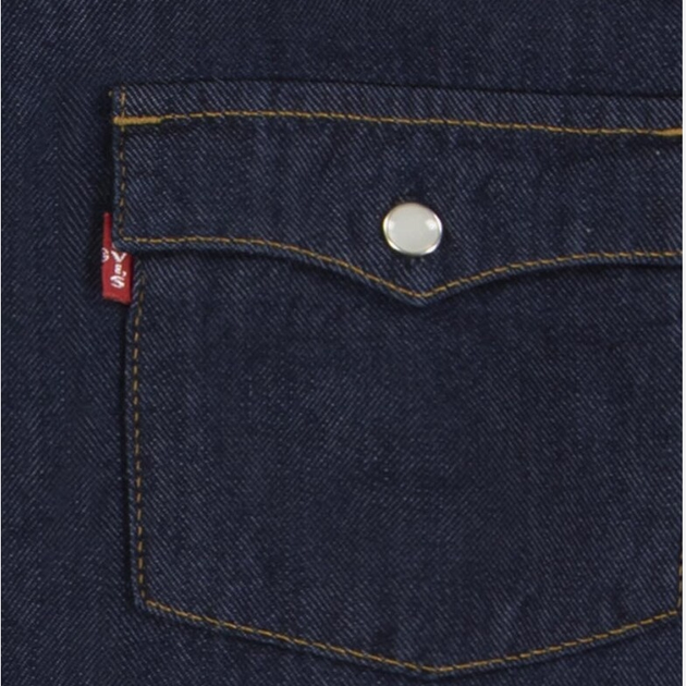 Koszula młodzieżowa chłopięca jeansowa Levi's 9E6866-D3C 10A 134-140 cm Granatowa (3666643024796) - obraz 4