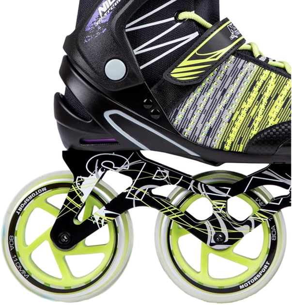 Rolki Nils Extreme Czarno-Zielone 41 (5907695535044) - obraz 5