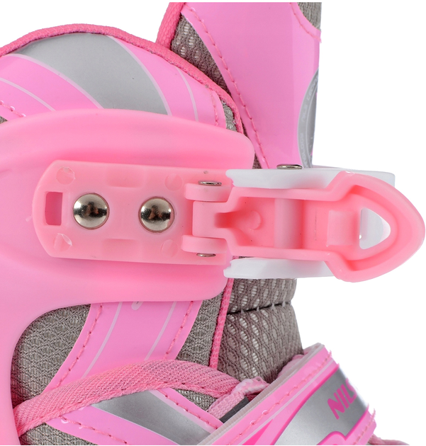 Rolki Nils Extreme 2 w 1 z wymienną płozą hokejową Różowe L 39-42 (5907695533910) - obraz 4
