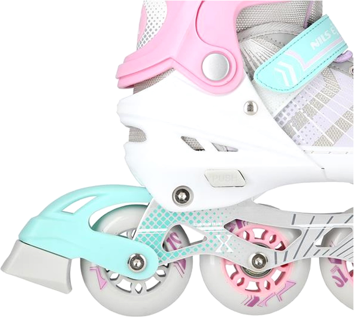 Rolki Nils Extreme 4 w 1 z wymienną płozą figurową Różowe L 39-43 (5907695591903) - obraz 7