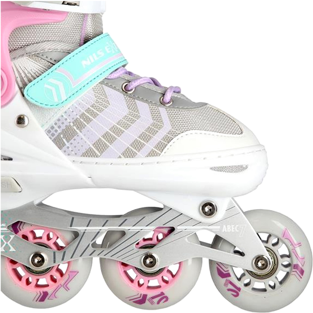 Rolki Nils Extreme 4 w 1 z wymienną płozą figurową Różowe L 39-43 (5907695591903) - obraz 8