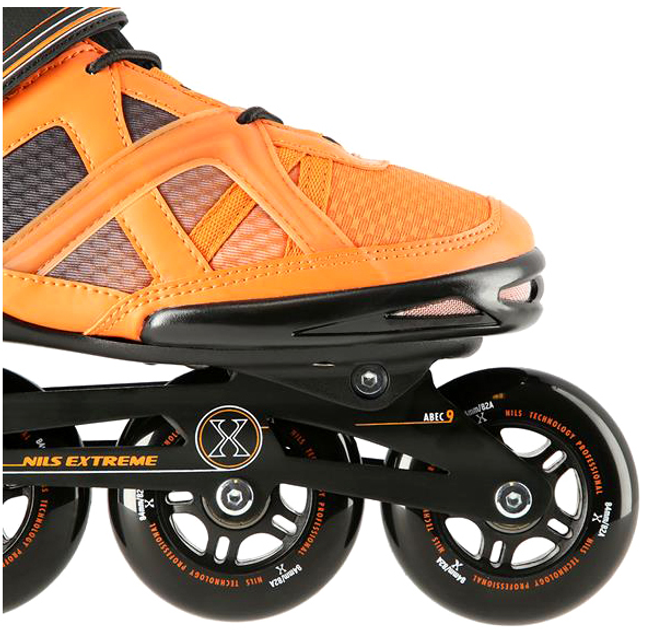 Rolki Nils Extreme Czarno-Pomarańczowe 43 (5907695597844) - obraz 7