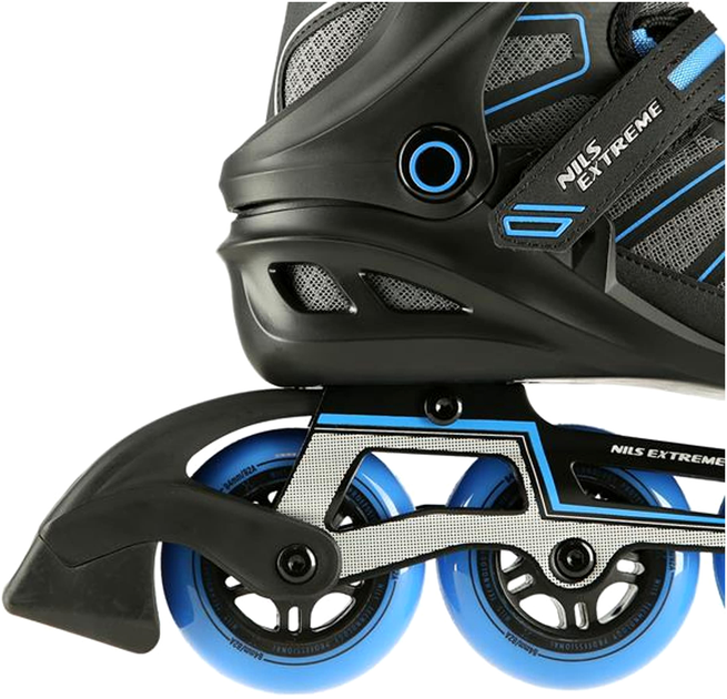 Ролики Nils Extreme Чорно-синій 38 (5907695597875) - зображення 5