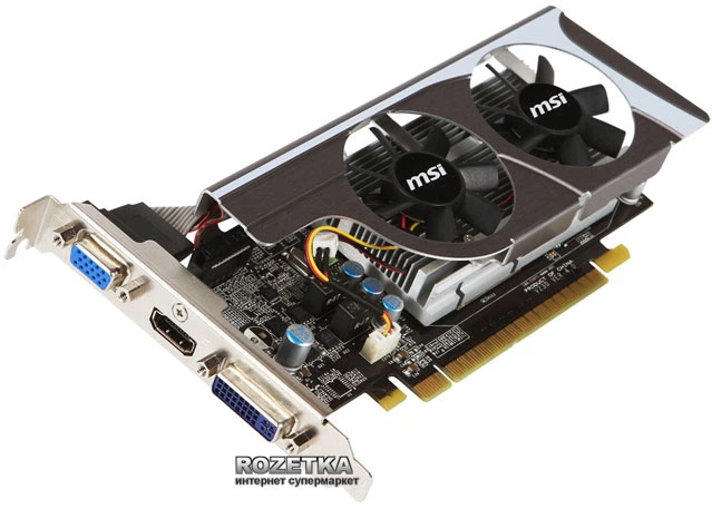 Видеокарта MSI PCI-Ex GeForce GT440 1024MB DDR3 (128bit) (810/1800