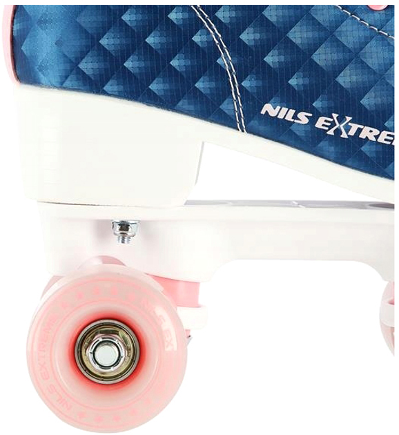 Wrotki Nils Extreme Niebieskie 35 (5907695598292) - obraz 4