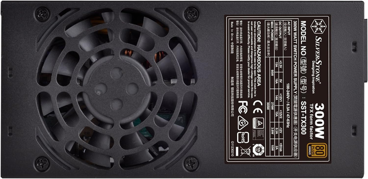 Zasilacz SilverStone TX300 Bronze 300W Black (SST-TX300) - obraz 8