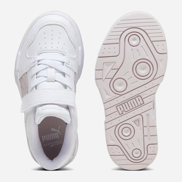 Sneakersy dziecięce dla dziewczynki na rzepy Puma 394342-01 32 Białe (4099683109076) - obraz 3