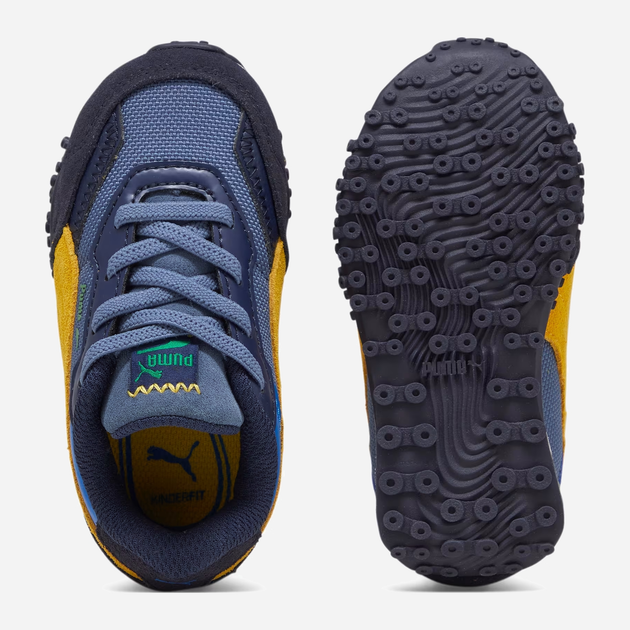 Дитячі кросівки для хлопчика Puma 394725-03 25 Темно-синій/Жовтий (4099683211274) - зображення 3