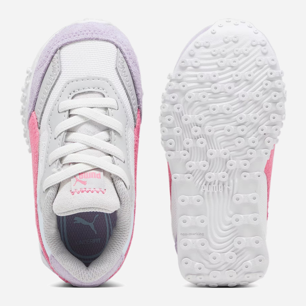 Buty sportowe dziecięce dla dziewczynki Puma 394725-04 25 Biały/Liliowy (4099683221044) - obraz 3