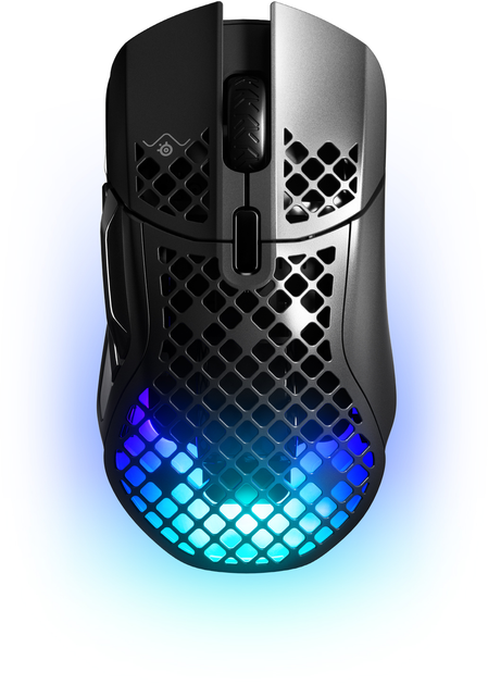Мышь беспроводная SteelSeries Aerox 5/с подсветкой/Черная (62406 ...