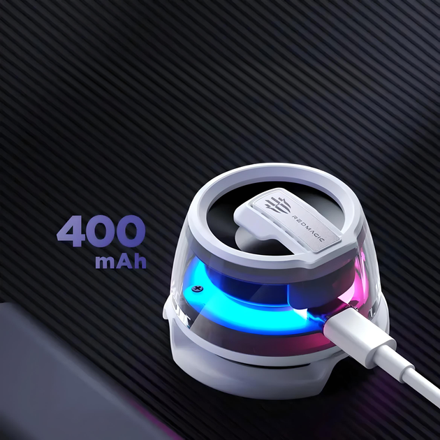 Колонка NUBIA Redmagic Rock Speaker BH4020 портативная магнитная в прозрачном дизайне с RGB, 400 mAh, белая - изображение 3