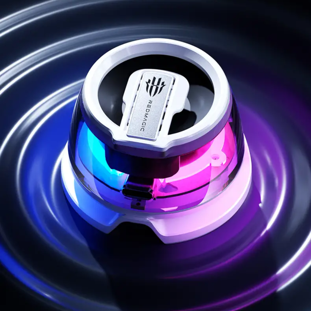 Колонка NUBIA Redmagic Rock Speaker BH4020 портативная магнитная в прозрачном дизайне с RGB, 400 mAh, белая - изображение 4