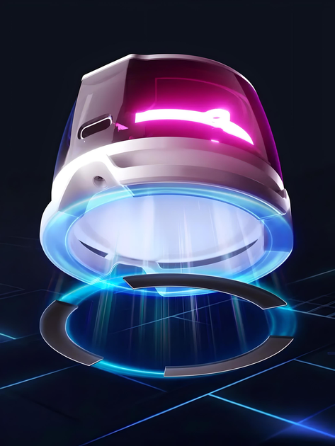 Колонка NUBIA Redmagic Rock Speaker BH4020 портативная магнитная в прозрачном дизайне с RGB, 400 mAh, белая - изображение 7