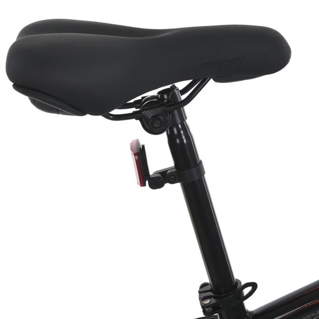 Велосипед PROF1 MTB2602-2, 26 дюймов, алюминиевая рама 13 Shimano 21SP черно-красный - Фото 3 Велосипед PROF1 MTB2602-2, 26 дюймов, алюминиевая рама 13 Shimano 21SP черно-красный - изображение 3