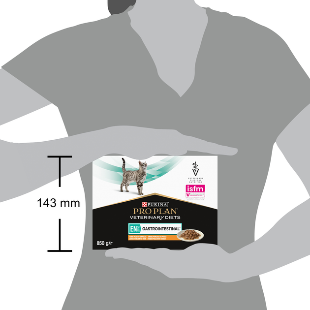 Упакування вологого корму для котів Purina Pro Plan Veterinary Diets EN Gastrointestinal з куркою 10 x 85 г (8445290093561) - зображення 5