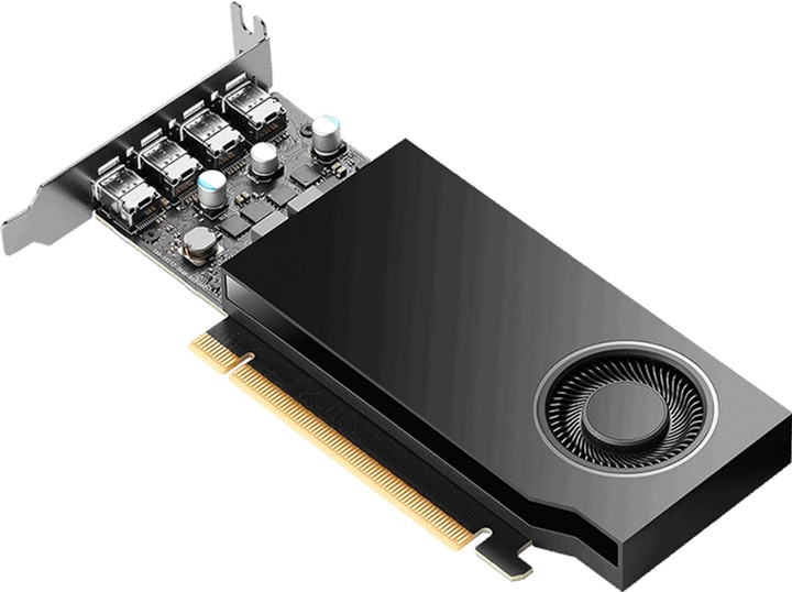Відеокарта PNY PCI-Ex NVIDIA Quadro RTX A1000 8GB GDDR6 (128bit) (1462/12000) (4 x miniDisplayPort) (VCNRTXA1000-SB) - зображення 3