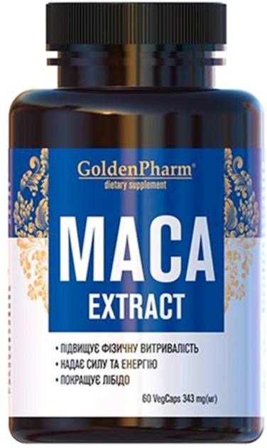 Мака перуанская (Мака) Golden Pharm 343 мг капсули №60 (4820183473646 ...
