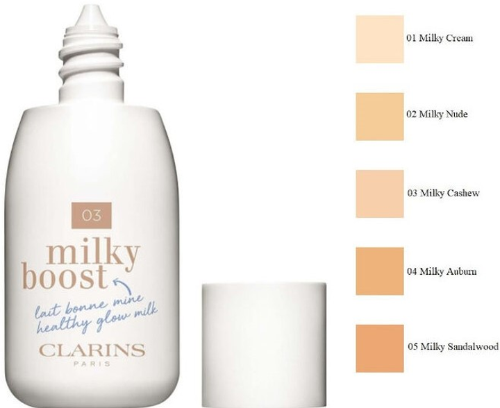Podkład do twarzy Clarins Milky Boost 05 Sandalwood 50 ml (3380810368963) - obraz 4