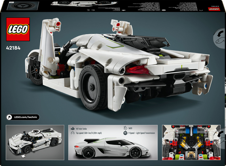 Конструктор LEGO Technic Koenigsegg Jesko Absolut - Білий