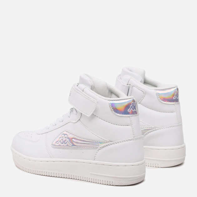 Sneakersy młodzieżowe dla dziewczynki Kappa 242610GC 37 Białe (4066585160559) - obraz 5