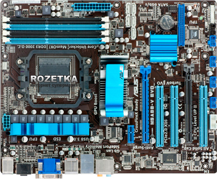 Материнская плата Asus M5A88-V EVO (sAM3+, AMD 880G, ATI Radeon HD 4250) - изображение 1
