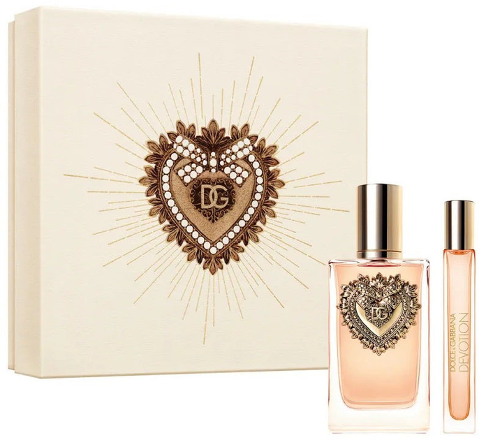 Zestaw damski Dolce&Gabbana Devotion Woda perfumowana 100 ml + Miniaturka Woda perfumowana 10 ml (8057971185474) - obraz 1