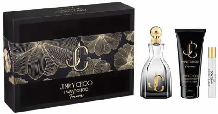 Набір для жінок Jimmy Choo I Want Choo Forever Парфумована вода 100 мл + Мініатюра Парфумована вода 7.5 мл + Лосьйон для тіла 100 мл (3386460146258) - зображення 1