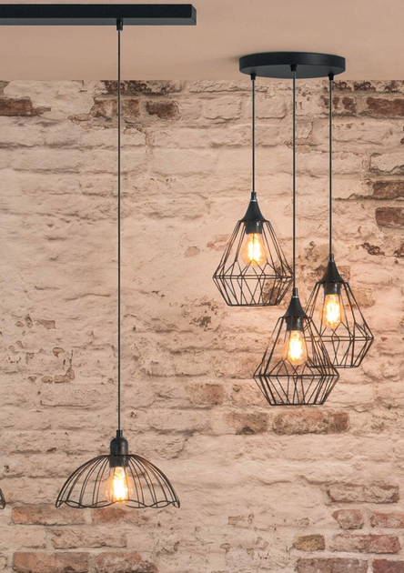 Lampa sufitowa Atmosphera metalowa designerska Loft 3 szt (5902067614372) - obraz 3