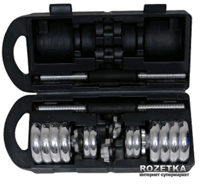 Наборные гантели York в кейсе хром 2 х 10 кг (SS-SC-8034-20) – фото ...