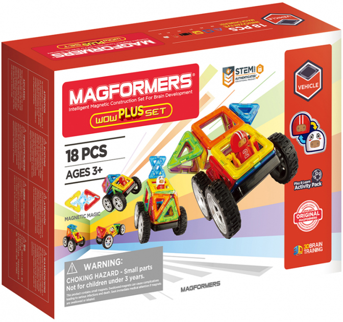 Конструктор магнітний Magformers Дивовижний набір плюс 18 деталей (0730658070208) - зображення 1