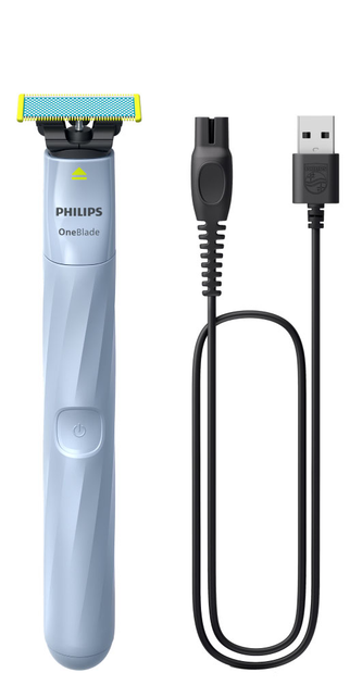 Набір Philips OneBlade Електростанок QP1324/20 для надчутливої шкіри + Змінні леза для надчутливої шкіри QP225/50 2 шт (8720689021180/8720689003087) - зображення 2