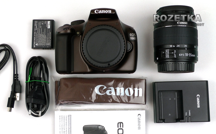 Фотоаппарат Canon EOS 1100D 18-55 IS II KIT Brown + карта памяти 32гб ...