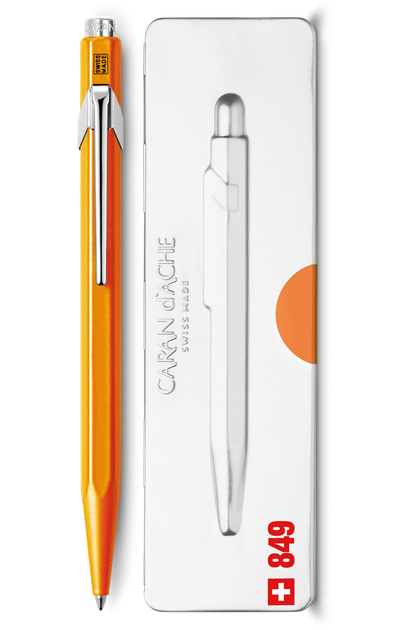 Ручка Caran d'Ache 849 Pop Line Fluo оранжевая + box 849.530 (7630002316781) - Фото 1 Ручка Caran d'Ache 849 Pop Line Fluo оранжевая + box 849.530 (7630002316781) - изображение 1