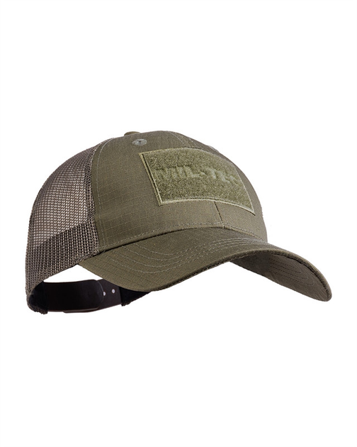 Кепка бейсболка тактична Mil-Tec з сіткою Trucker Baseball Cap Olive (12318501) - зображення 1