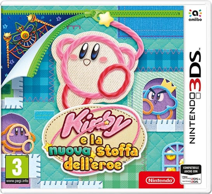 Gra Nintendo 3DS Kirby And The New Cloth Of The Nintendo 3DS Hero (Kartridż) (0045496477950) - obraz 1