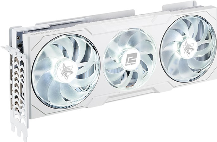 Відеокарта Powercolor PCI-Ex Radeon RX 7900 XT Hellhound Spectral White 20GB GDDR6 (320bit) (2500/20000) (1 x HDMI, 3 x DisplayPort) (RX7900XT 20G-L/OC/WHITE) - зображення 2