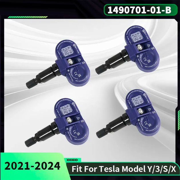 Датчикидавления в шинах BauTech для Tesla Bluetooth TPMS 4шт Синий (1014-552-00) - изображение 8