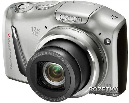 Фотоаппарат Canon PowerShot SX150 IS Silver (5250B018) купить на