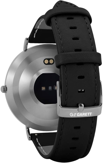 Smartwatch Garett Verona Srebrno-czarny Skórzany (5904238484517) - obraz 5