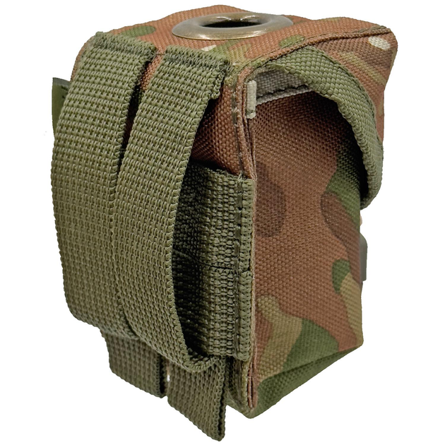 Подсумок гранатный Molle под Ф1, РГД, П67 Мультикам MELGO - изображение 2