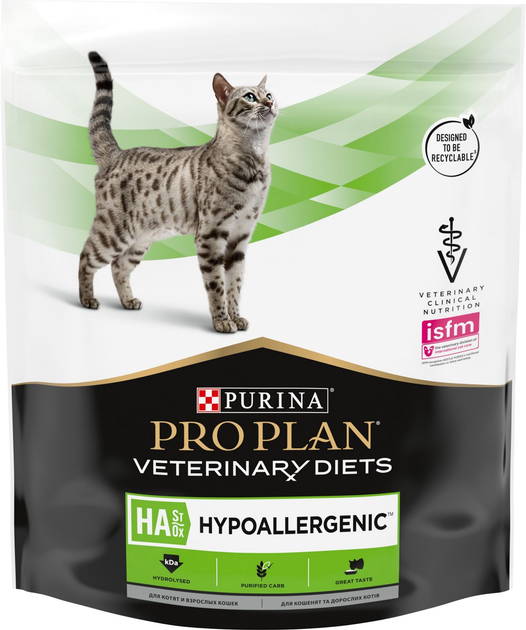 Sucha karma dla kotów Purina Pro Plan Veterinary Diets HA Hypoallergenic 325 g (7613035154438 / 7613287597526) - obraz 1