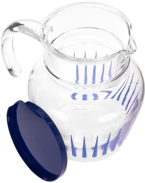 Zestaw 6 szklanek z dzbankiem Luminarc Florero Lance Blue 1.4 l (0883314734867) - obraz 4