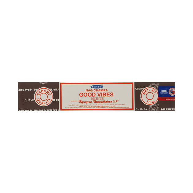 Аромапалочки Good Vibes Положительные Вибрации 15г Satya 8904234405346 - Фото 1 Аромапалочки Good Vibes Положительные Вибрации 15г Satya 8904234405346 - изображение 1