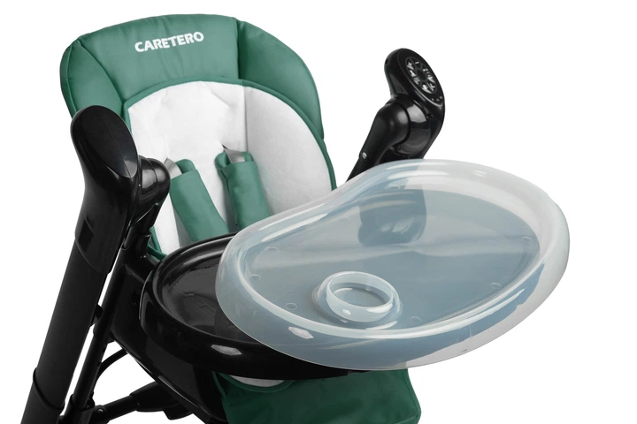 Стільчик для годування + гойдалка Caretero Indigo Black Green TERO-7651 (5908310397160) - зображення 12